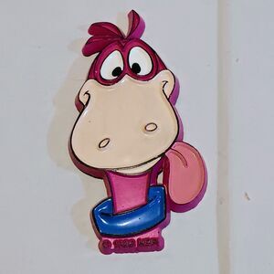 Vintage Flintstones DIno Rubber Fridge Magnet-1996-Hanna Barbera-2.75"